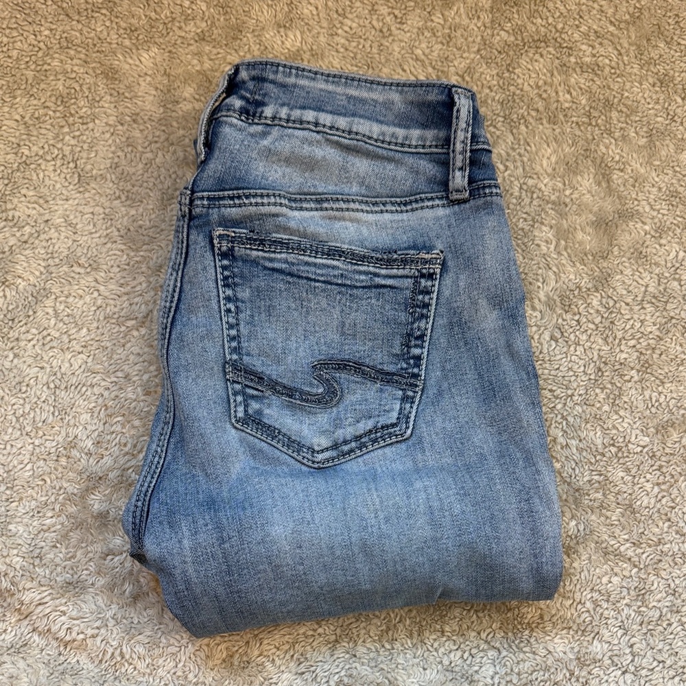 Silver Jeans Women's Faded Blue Denim